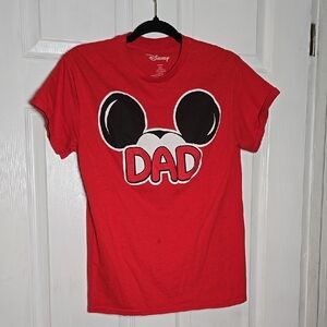 Disney Red 'Dad' Kids T-Shirt